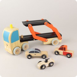 Toys - Wooden - CAR TRANSPORTER
