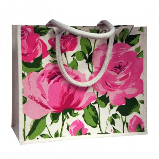Bag - Shopper Cotton Bag  - Elegant Floral Flower 