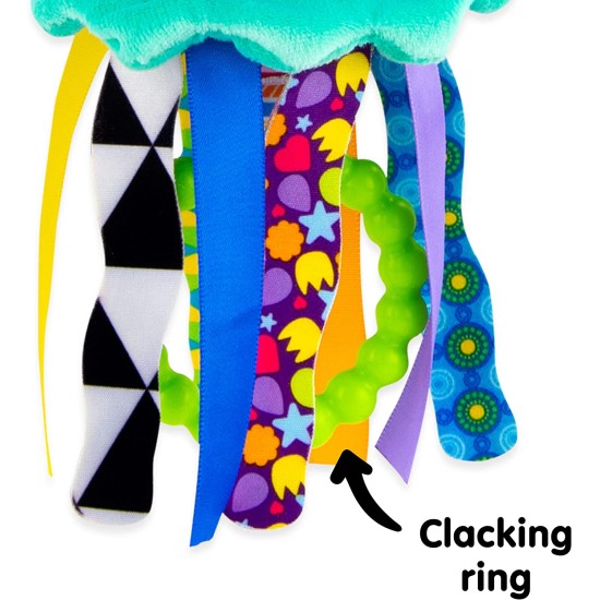 Toys - Baby - Sensory -Mini Clip - Go Sprinkles The Jellyfish - sensory with teething ring - 0-6m