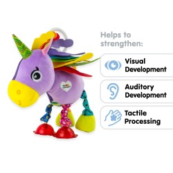 Toys - Rattle - UNICORN - Clip On - Tilly Twinklewings 