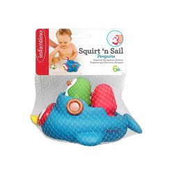 Toys - Bath Toys - BOAT - Squirt and Sail Penguins  - from 6m
