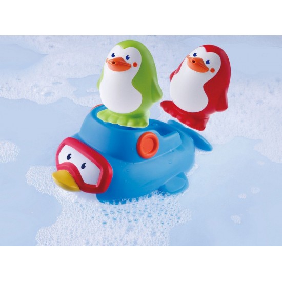 Toys - Bath Toys - BOAT - Squirt and Sail Penguins  - from 6m
