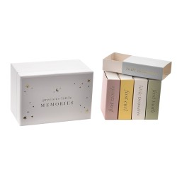 GIFT - Baby - Keepsake Box - 5 labelled boxes - FIRST ...  Precious little memories - unisex