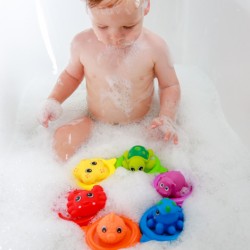 Toys - Bath Toys - SQUIRTERS - Swim Rings with squirters  6Pk - from 18m plus