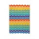 Muslins and Blankets - Blanket SHAWL - 100% cotton - CHEVRON - Bright Rainbow - 70 x 90 cm - UNISEX