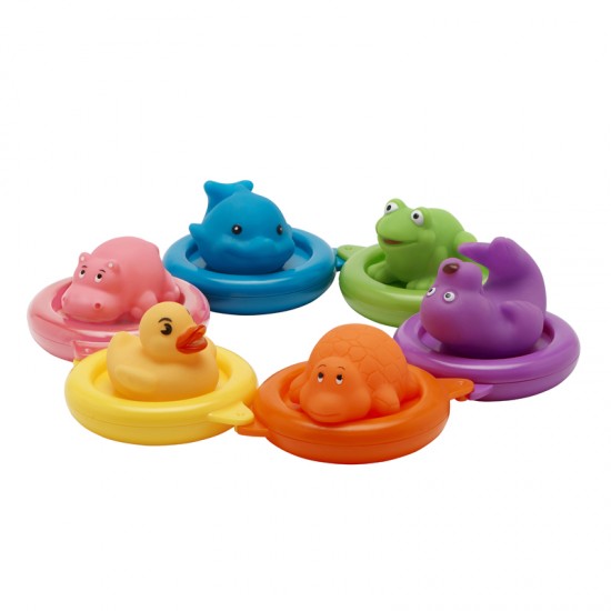 Toys - Bath Toys - SQUIRTERS - Swim Rings with squirters  6Pk 