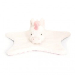 Toys - Baby - Comforter Blanket - UNICORM - Twinkle - white and pink