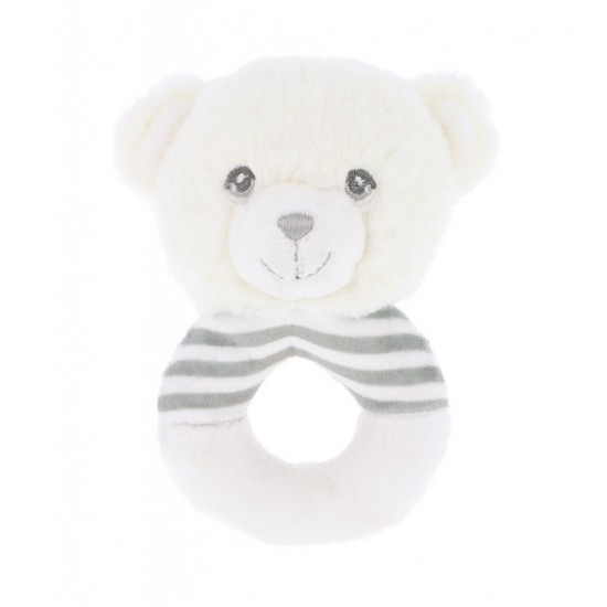 Toys - Rattle - BEAR - White Bear
