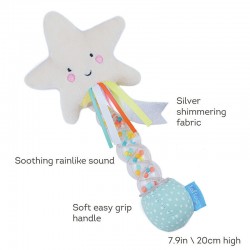 Toys - Baby - Sensory - Link and Squeak Animal Crinkle Fabric Book with teething ring 