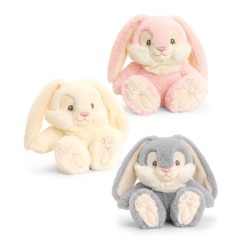 Toys - Soft Toys - Woodland Animals - BUNNY RABBIT - patch foot  with floppy ears - appr 15cm