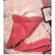 Muslins and Blankets - Blanket - Pram - REVERSIBLE - Soft baby pink and Cerise Pink - Fluffy  (30 '' x 40 '') 