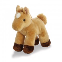 Toys - Soft Toys - Farm Animals -  Smaller Light Brown Horse with white patch
