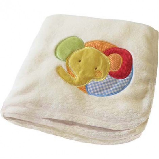 Muslins and Blankets - Blanket - Pram - Soft Fleece Baby blanket - Rainbow  ABC Letters 