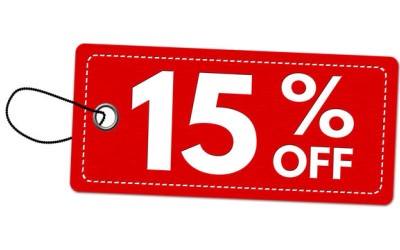 15% off