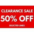 CLEARANCE BARGAINS  - 50% - NO RETURN OFFER (timed offers)
