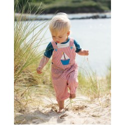 Trousers - Dungarees - Summer - Frugi - Godrevy - Light Summer - Red Boat - last size