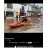 FLOOD in Ross on Wye - high street damaged by storm