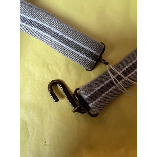 BELT - BEIGE CREAM - SNAKE  fastening -  unisex- elasticated stretchy stripes  (age 2-6y) last one