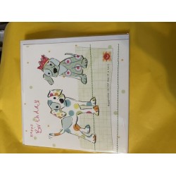 CARDS - Birthday - Unisex - Happy Birthday -  Happiness is the wag of a tail - puppy dog 