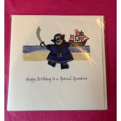CARDS - Birthday - Grandson - PIRATE - Luxury