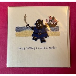 CARDS - Birthday - Brother - Luxury - PIRATE 