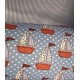 Wrapping Paper - REVERSIBLE - Boats  and stripes (posted folded)