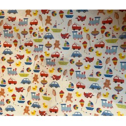 Wrapping Paper - TOYS -  Mixture of TOYS - fun and playful toys  (posted folded)