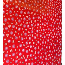Wrapping Paper - FLOWERS - UNISEX - Red flowers (posted folded) 