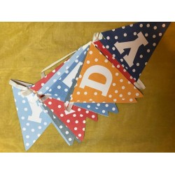 Gift - Happy Birthday - Paper party Bunting - 3 metres - no return offer