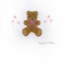 CARDS - Birthday - Luxury - Card - Brown Teddy 