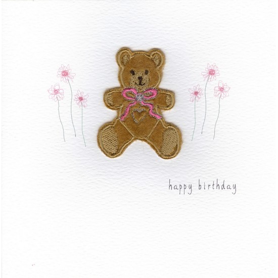 CARDS - Birthday - Luxury - Card - Brown Teddy 