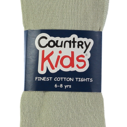 TIGHTS - COUNTRY KIDS -  Finest Cotton Tights - Sage green  6-12, 1-3y 12-24m and 3-5,  6-8y - sale