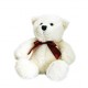 Toys - Soft Toys -  Teddy Bear Harry - White with Red Bow 