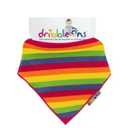 Bib - STRIPE - Rainbow - Bandana - Soft terry cotton - Unisex - 0-24m