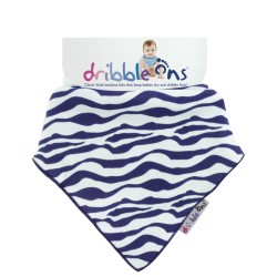 Bib - Dribble Ons - Bandana Bibs - Zebra Stripe -  flash clearance offer