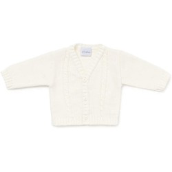 Cardigan - Baby - Knitted Cardigan - White