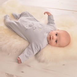Babygrow - PLAIN - Basics - Elephant and Bird - Blue 