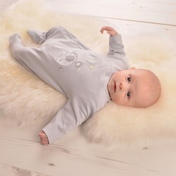 Babygrow - Unisex - Basic range - Elephant and Bird - Blue 