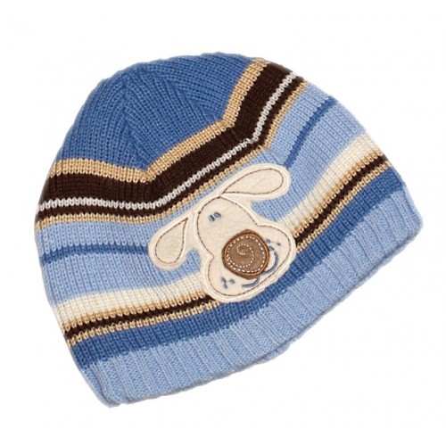 Hat - Basic range - Knitted Puppy Baby Boys Hat  6-18m sale