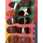 Gloves and mittens - SHEEPSKIN - Luxury baby warm  - MITTENS WITH RIBBON  - whole piece mittens - colours vary -  baby one size  (0-12m )  - 3 x left - clearance  sale
