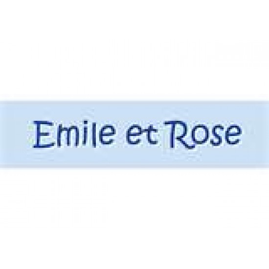 Toys - Rattle - BEAR - Ring - Emile et Rose - White Velour Teddy Rattle