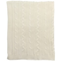 Muslins and Blankets - Blanket - PLAIN - LUXURY - Emile et Rose - Creamy White - 100% cotton - UNISEX - last one