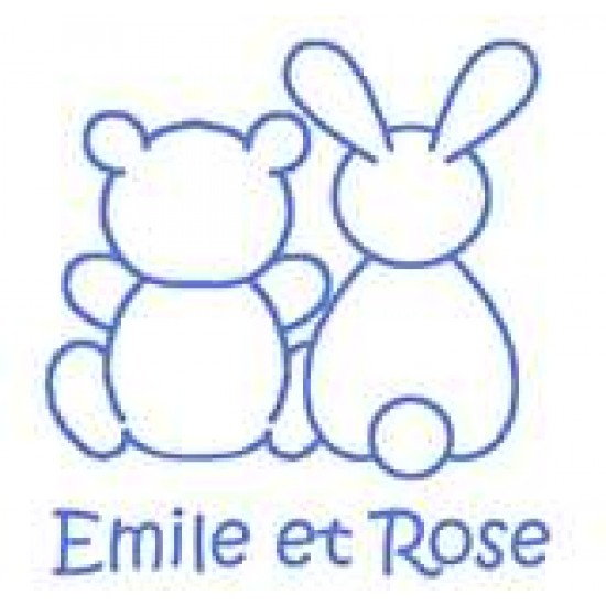 Toys - Rattle - BUNNY - Ring -  Pink - Emile et Rose - from 0 m