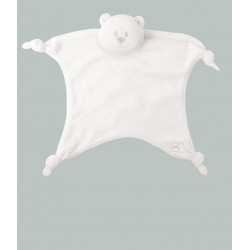 Toys - Baby - Comforter Blanket with tied corners as arms and legs -  Emile et Rose - WHITE - Teddy Bear  - from 0m