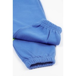 Trousers - Jogger - SPACE - Frugi - Malpas Blue Tango - rocket and planet