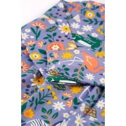 Dress - FLOWERS - Frugi - Dee - Rainforest Animal Friends and flowers