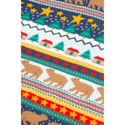 Jumper - Frugi - Forest Fairisle - Red Hem Jumper - Christmas Festive 
