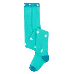 Tights - STARS - Frugi - Norah - Pacific aqua stars 