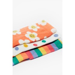 Socks - GARDEN - Frugi - 3pc - Rock My Socks - Stay wild - flowers, dots and stripes