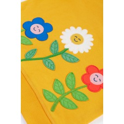 Jumper - FLOWERS - Frugi - Easy on - Smiley gold - sweatshirt